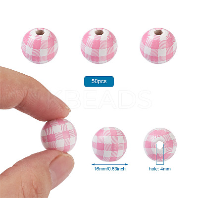 Natural Wooden Beads WOOD-TAC0010-05D-1