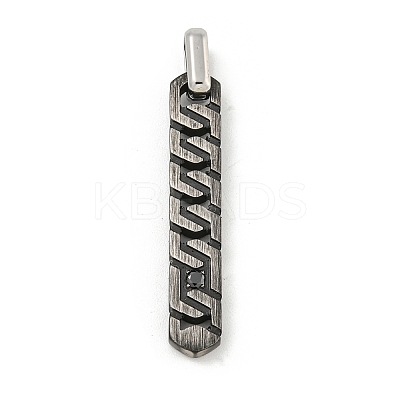 304 Stainless Steel Pendants STAS-F307-04B-1