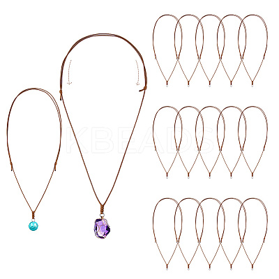 20Pcs Adjustable Waxed Cord Necklace Making AJEW-DC0003-45B-1
