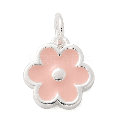 925 Sterling Silver Enamel Flower Charms LS-STER-D300-04S-02-1