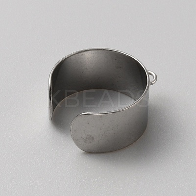 304 Stainless Steel Loop Ring Base FIND-WH0161-31D-P-1
