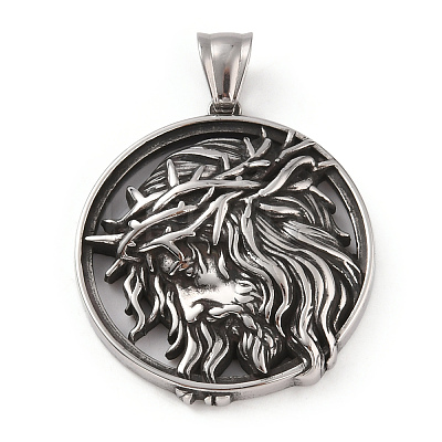 304 Stainless Steel Pendants STAS-A083-24AS-1