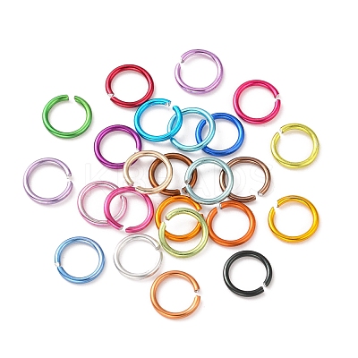7224Pcs 24 Colors Aluminum Open Jump Rings ALUM-YW0001-02-1