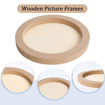 DIY Children Wood Decoration Clay Picture Frame WOOD-WH20008-07D-1