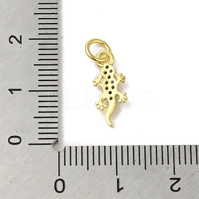 Real 18K Gold Plated Brass Pave Colorful Cubic Zirconia Pendants KK-M283-06D-02-1