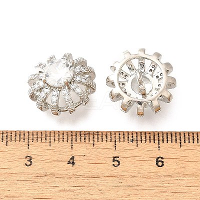 Brass Micro Pave Cubic Zirconia Pendants KK-M312-26P-1