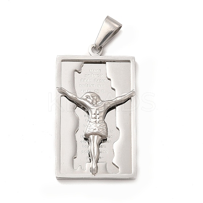 Non-Tarnish 304 Stainless Steel Religion Pendants STAS-E184-23P-1