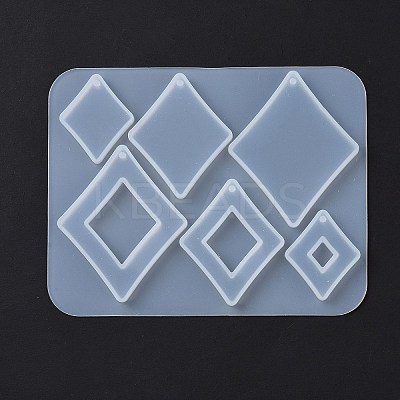 DIY Playing Card Theme Pendants Silicone Molds DIY-C076-01A-1