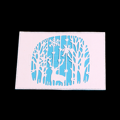Deer Frame Carbon Steel Cutting Dies Stencils X-DIY-F036-02-1