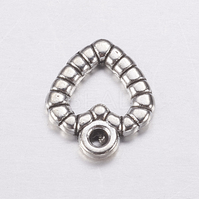 Heart Tibetan Style Alloy Charms AC0324-1