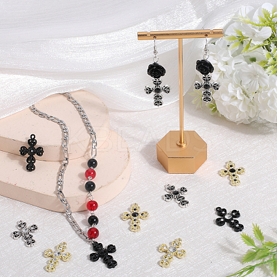 24Pcs 6 Colors Alloy Pendants FIND-SC0007-69-1