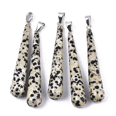 Natural Dalmatian Jasper Big Pendants G-S359-095-1