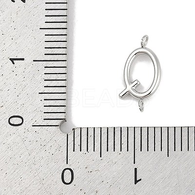 304 Stainless Steel Letter Connector Charms STAS-M108-01P-17-1