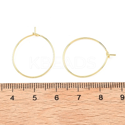SHEGRACE Brass Hoop Earring Findings XGRPCH295-217G-1