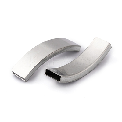 10Pcs 5 Style 304 Stainless Steel Slide Charms STAS-UN0031-32-1