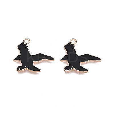 Halloween Theme Alloy Enamel Pendants PALLOY-N176-47-RS-1