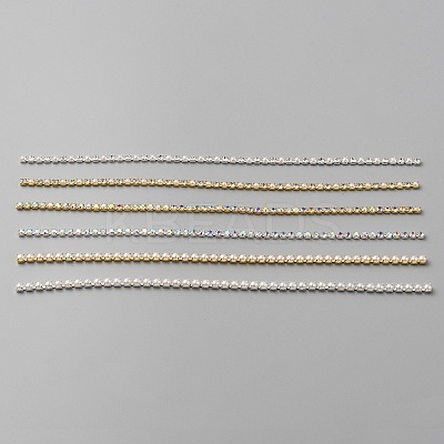 Alloy Rhinestone & Plastic Imitation Pearl Chains DIY-WH0320-28-1