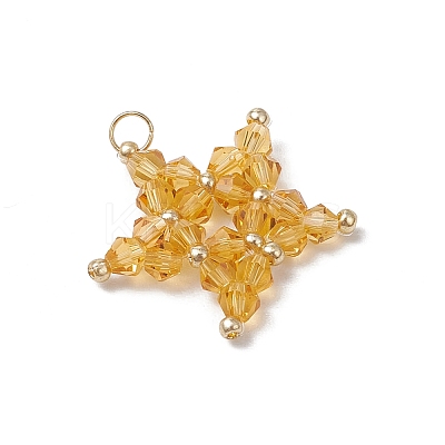 Handmade Imitate Austrian Crystal Star Pendants PALLOY-MZ00622-1