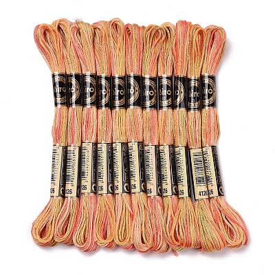 10 Skeins 6-Ply Polyester Embroidery Floss OCOR-K006-A24-1