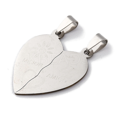 201 Stainless Steel Pendants STAS-Q342-43P-1