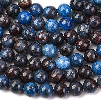 Natural Blue Opal Beads Strands X-G-H045-A02-8MM-1