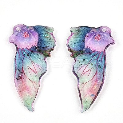 Epoxy Resin Pendants RESI-T057-28D-1