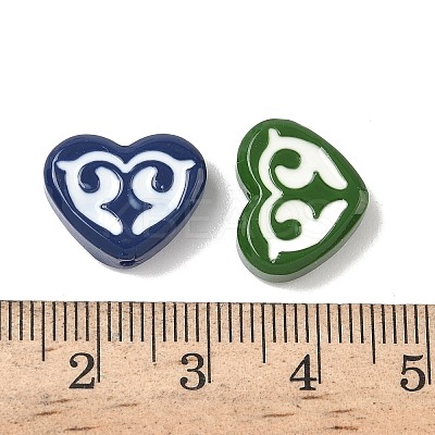 Dyed & Heated Baking Paint Glass Beads LAMP-D004-02-1