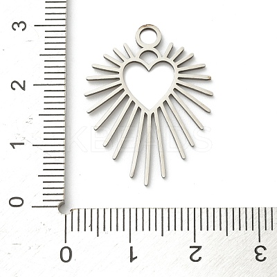201 Stainless Steel Pendants STAS-I332-12P-1