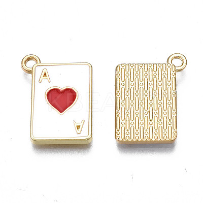 Rack Plating Alloy Enamel Pendants X-PALLOY-N172-009-1
