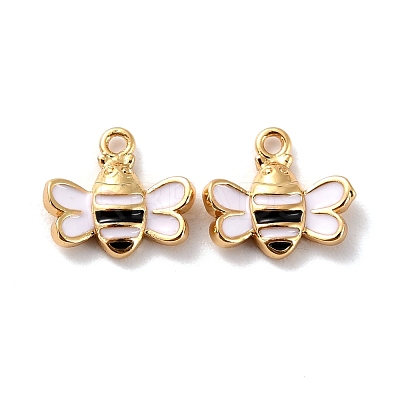 Brass Enamel Pendants KK-P207-007G-RS-1