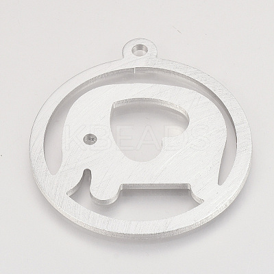 Eco-Friendly Aluminium Big Pendants ALUM-Q001-76B-1