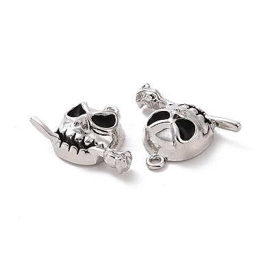 Rack Plating Alloy Enamel Pendants FIND-I037-12P-1