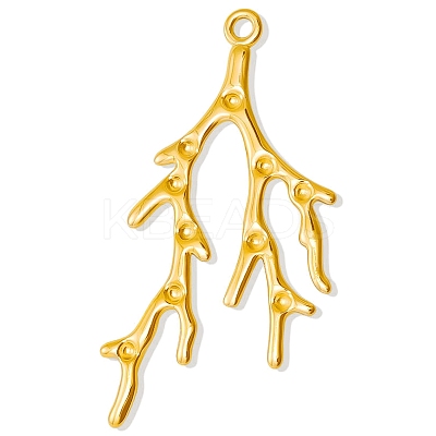 304 Stainless Steel Branch Pendant Rhinestone Settings PW-WGF5026-02-1