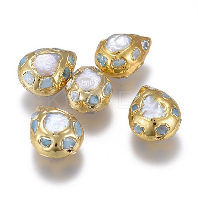 Natural Cultured Freshwater Pearl Beads PEAR-F017-01G-1