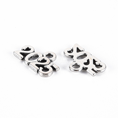 Tibetan Style Alloy Charms TIBE-S323-110AS-RS-1