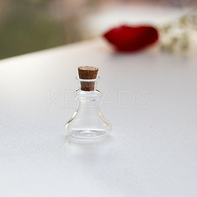 Miniature Glass Empty Wishing Bottles BOTT-PW0006-01D-1