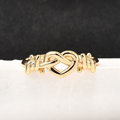304 Stainless Steel Cuff Rings LS-RJEW-D308-01G-C-1