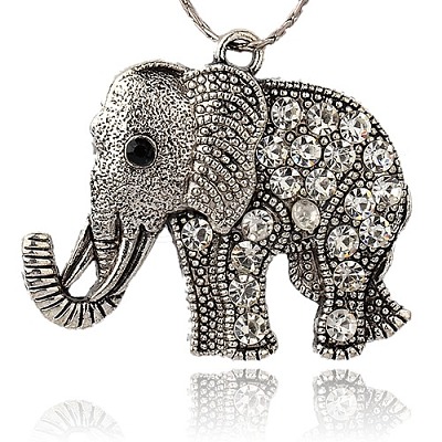 Tibetan Style Alloy Rhinestone Big Pendants ALRI-L048-01AS-1