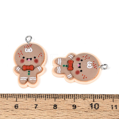 Christmas Theme Opaque Resin Pendants FIND-E025-04-1