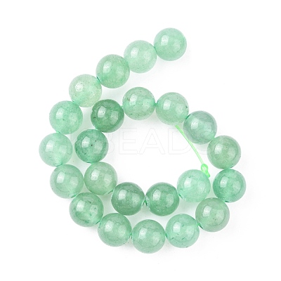 Natural Green Aventurine Beads Strands G-G099-8mm-17-1