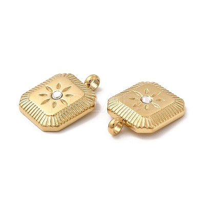 Ion Plating(IP) 304 Stainless Steel Charms STAS-C070-24G-1