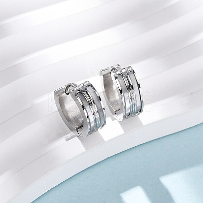 304 Stainless Steel Hoop Earrings EJEW-D331-14P-1