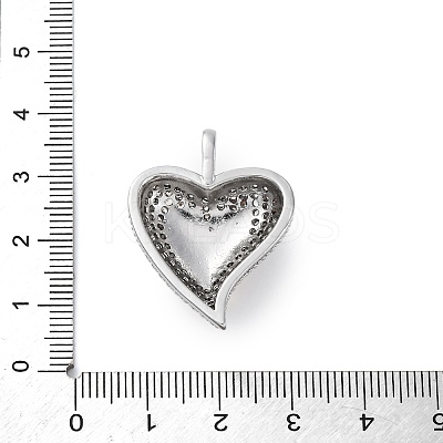 Brass Micro Pave Cubic Zirconia Pendants KK-S510-32GP-06-1