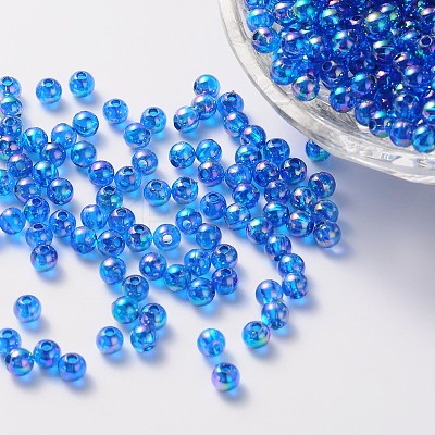 Eco-Friendly Transparent Acrylic Beads PL732-9-1