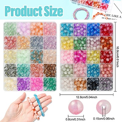 2 Sets 2 Styles DIY Alloy Enamel Pendants & Glass Beads Stretch Bracelets Making Kits DIY-YW0011-85-1