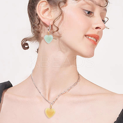 24Pcs 6 Style Spray Painted Glass Pendants GLAA-HY0001-07-1