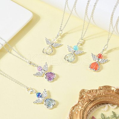 14Pcs 7 Style Acrylic & Alloy Pendant Decorations HJEW-FS00075-1