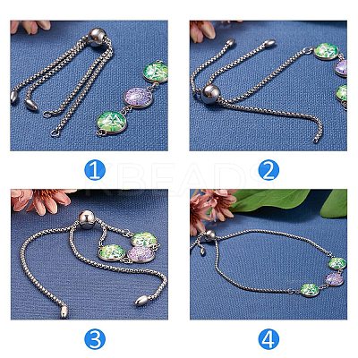 Tarnish Resistant 304 Stainless steel Chain Bracelet Making STAS-F118-P-1