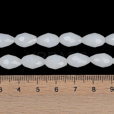 Electroplate Imitation Jade Glass Beads Strands EGLA-N013-J6mm-D03-1