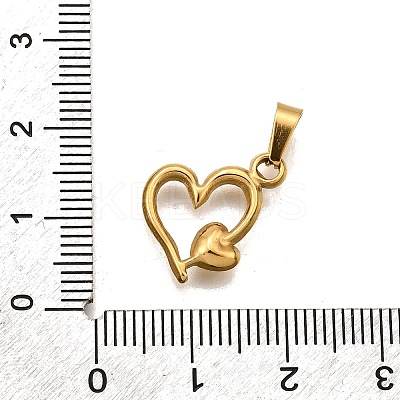 304 Stainless Steel Pendants STAS-B086-05G-1